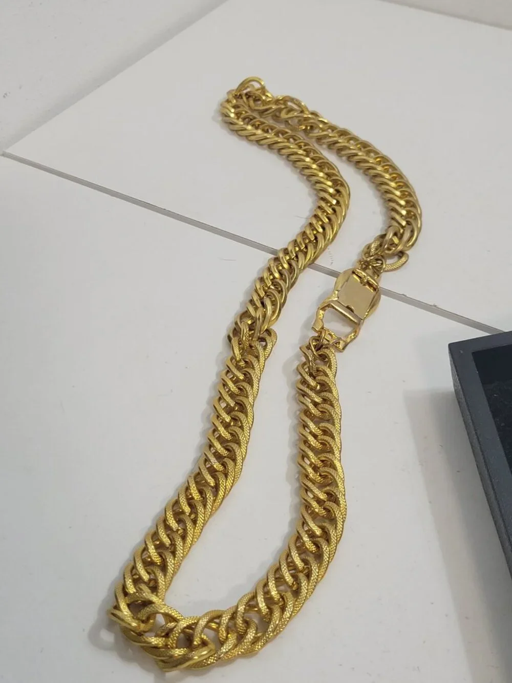 Gold Link Belt with Buckle Style Closure